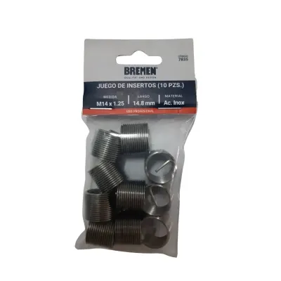 Juego De Insertos M14 X 1.25mm (10 Unidades)