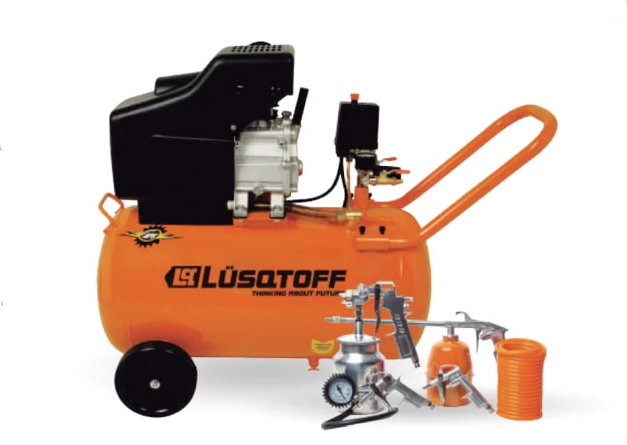 Compresor 50lts directo marca Lusqtoff con Kit