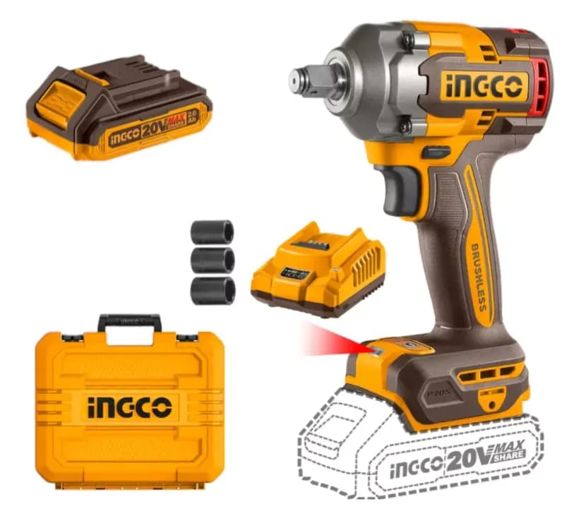 LLAVE IMPACTO 400NM BAT Y CARGADOR BRUSHLESS 
